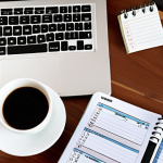 **Image Prompt for Financial Management Concept**: 
   "A serene workspace featuring a desk with a laptop, financial documents, and a planner. Include elements like a calculator and a cup of coffee, symbolizing organized financial management and planning for a better quality of life."