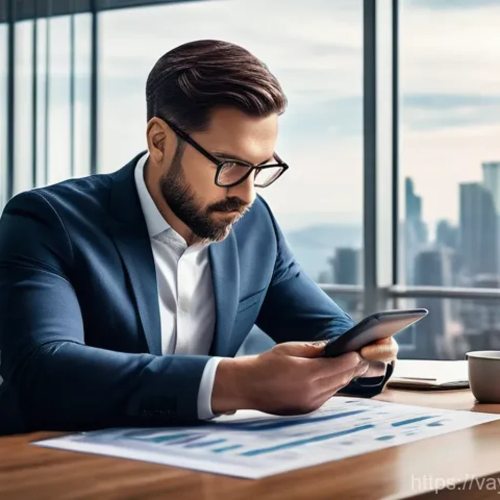 가치 기반 재정계획의 평가 및 수정 방법 - A focused individual, appearing to be in their late 30s and dressed in smart business casual attire,...