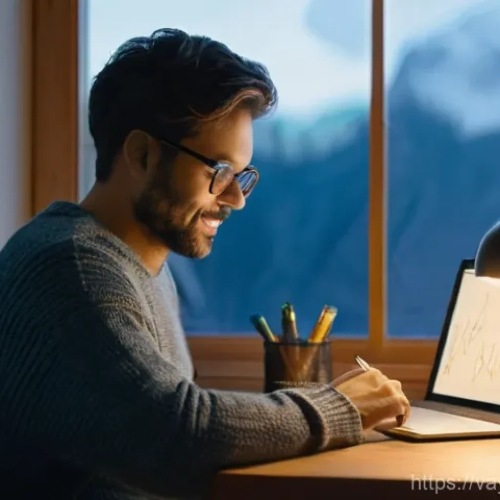 가치 기반 재정계획을 위한 컨설팅 서비스 - **Prompt:** A thoughtful individual, appearing to be in their late 20s to early 40s, sits comfortabl...